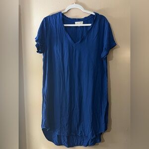 Anthropologie cloth & stone Blue Dress | Size L